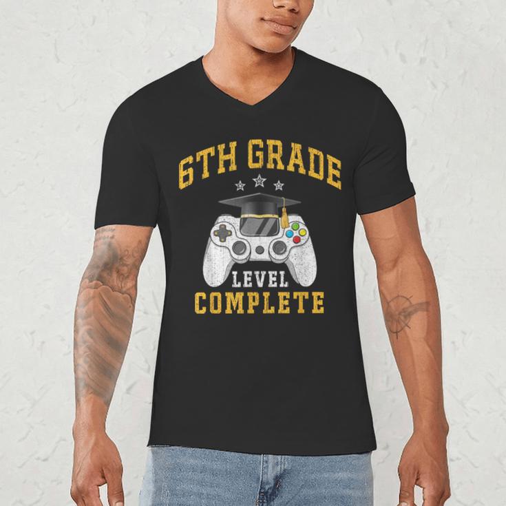 6th Grade Graduation Senior Video Gamer Graduated Men's V-Neck T-Shirt