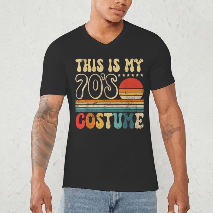 This Is My 70s Costume Vintage Nostalgia Mixtape 1970s Party Men's V-Neck T-Shirt This Is My 70s Costume Vintage Nostalgia Mixtape 1970s Party Men's V-Neck T-Shirt