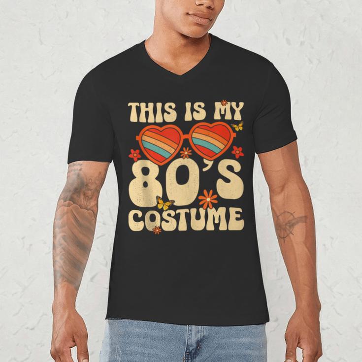 This Is My 80s Costume Vibes Nostalgia 1980s Vintage Fashion Men's V-Neck T-Shirt