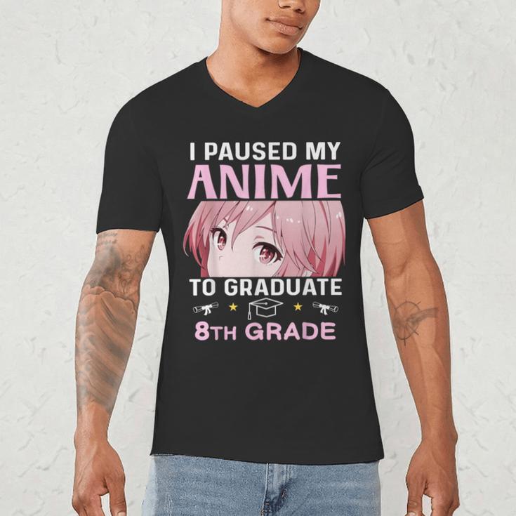 8th Grade Graduation Anime 2024 Graduate Middle School Girls Men's V-Neck T-Shirt