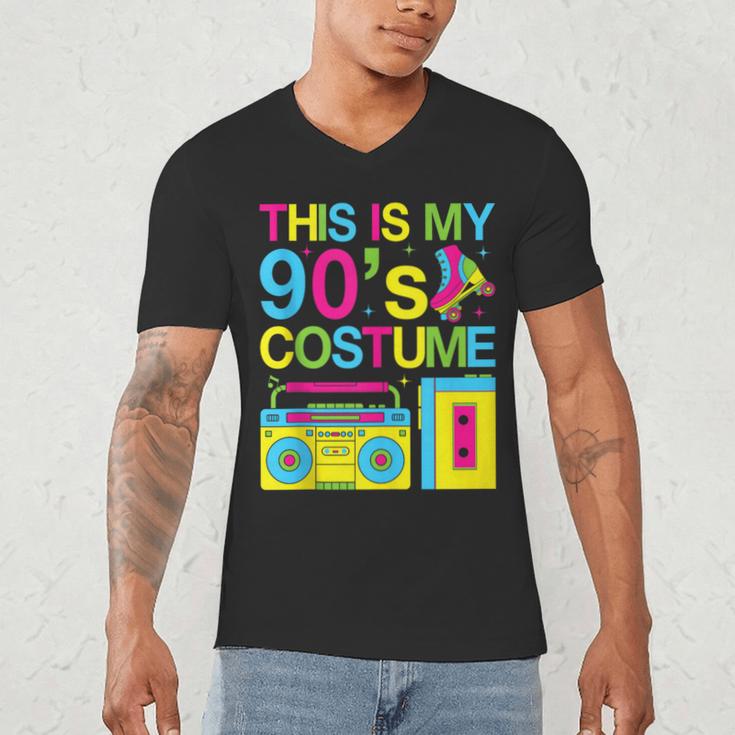 This Is My 90's Costume Retro 1990s Style Cassette Nostalgia Men's V-Neck T-Shirt
