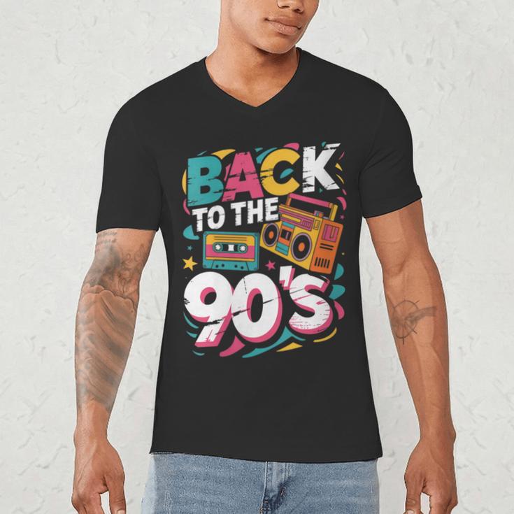 90's Nineties Nostalgia Costume Party Back To The 90s Men's V-Neck T-Shirt