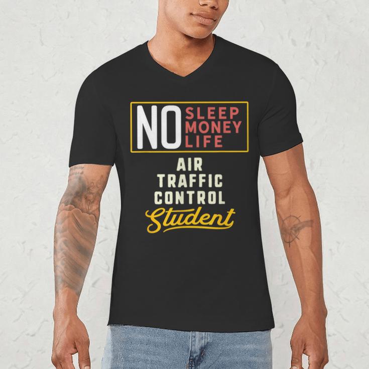 Air Traffic Control Major Student Shirt Graduation Men's V-Neck T-Shirt