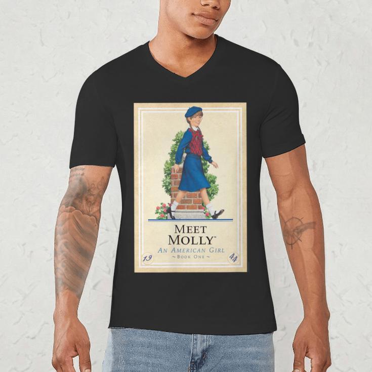 American Girl Meet Molly Book Cover Men's V-Neck T-Shirt