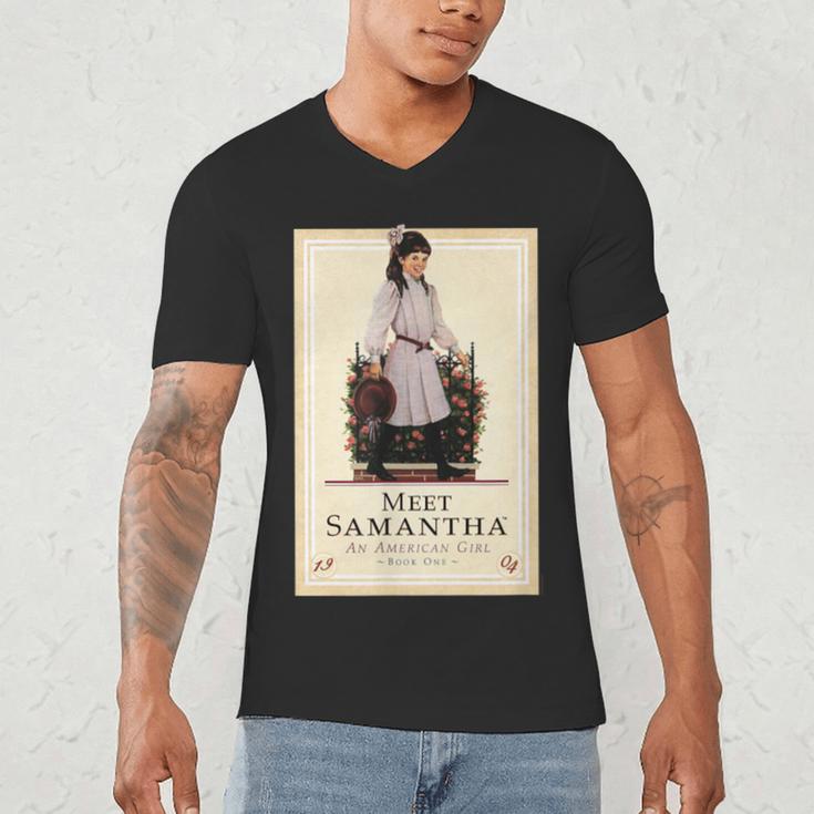 American Girl Meet Samantha Book Cover Men's V-Neck T-Shirt