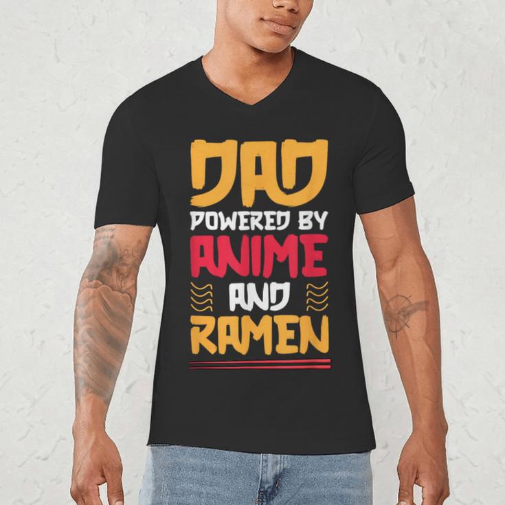 Anime Fathers Day Japanese Manga Otaku Kawaii Anime Dad Men's V-Neck T-Shirt