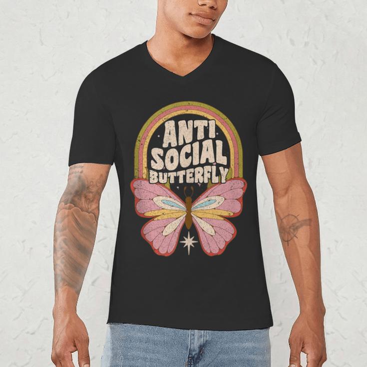 Anti-Social Introvert Butterfly Lover Men's V-Neck T-Shirt