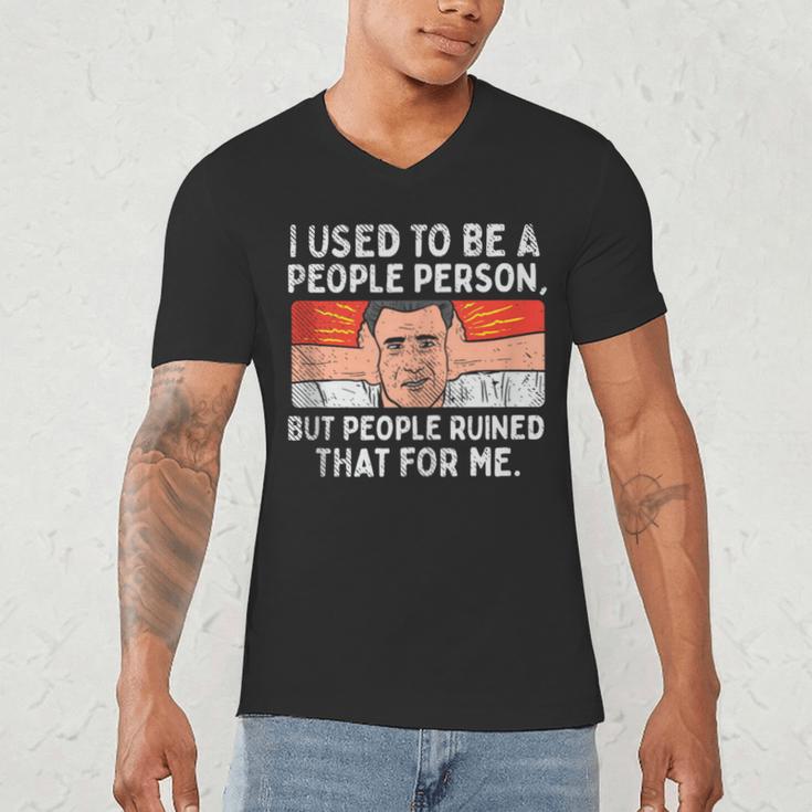 Antisocial Not A People Person Socially Selective Introvert Men's V-Neck T-Shirt