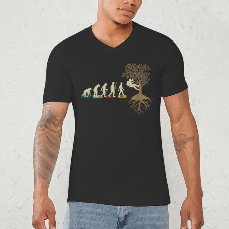 Arborist Tree Trimmer Classic Fit Short Sleeve Crew Neck Arborist For Him Husband Dad Friend Solid With Letter Print Size Small Men's V-Neck T-Shirt