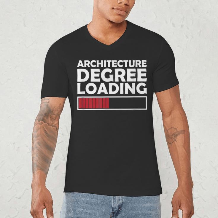 Architecture Degree Loading Graduation Student Men's V-Neck T-Shirt