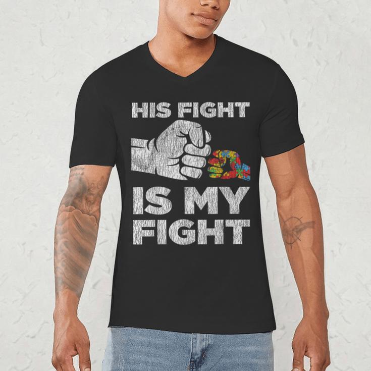 Autism Awareness Mom Dad Parents Autistic Kids Awareness Small Men's V-Neck T-Shirt Autism Awareness Mom Dad Parents Autistic Kids Awareness Small Men's V-Neck T-Shirt