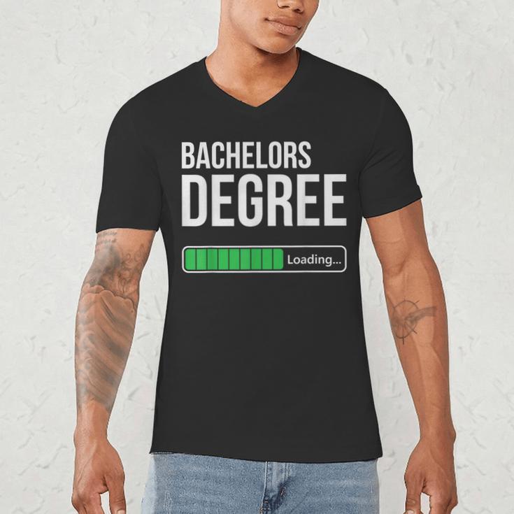Bachelors Degree Loading College Student Graduation Men's V-Neck T-Shirt