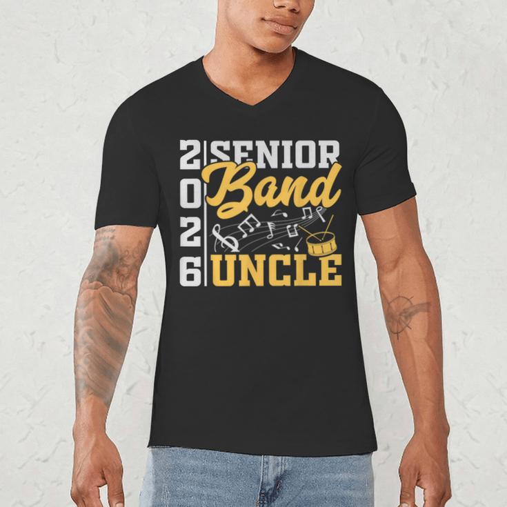 Band Senior Uncle Class Of 2026 Graduation Graduate Men's V-Neck T-Shirt