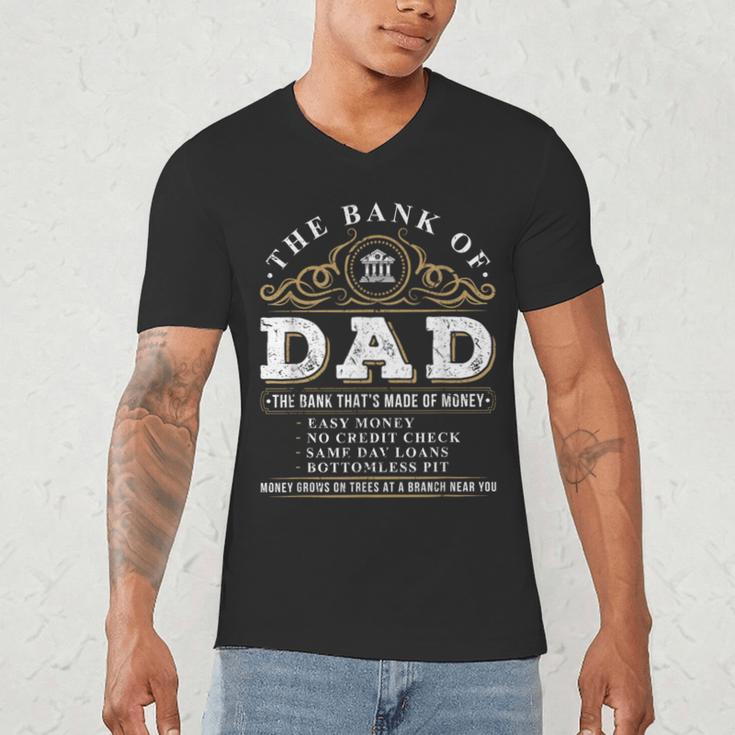 The Bank Of Dad Father's Day College Tuition Student Men's V-Neck T-Shirt