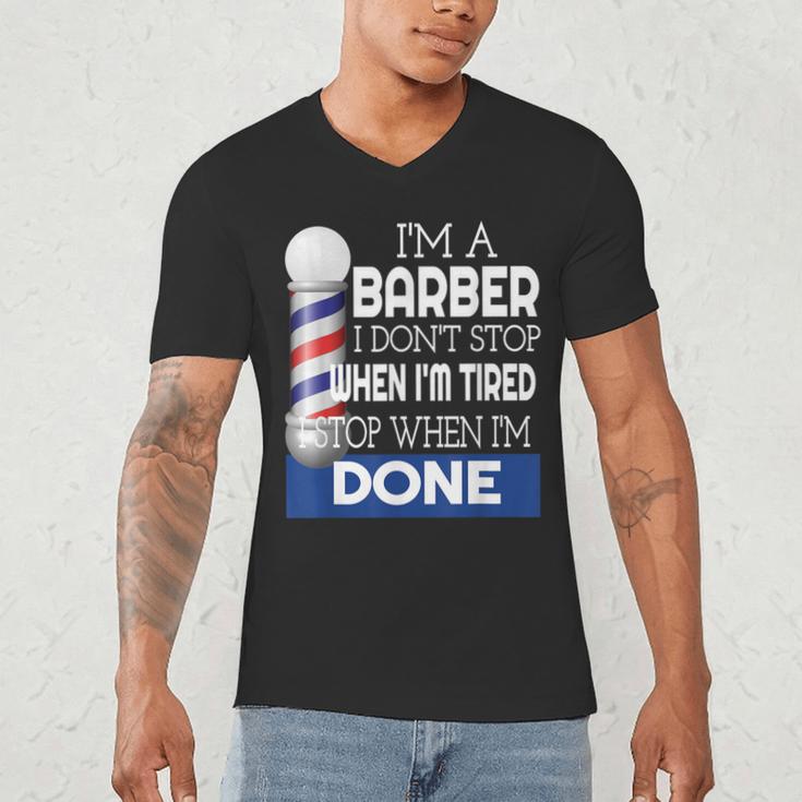 Barber Stylist Barber College Graduation Men's V-Neck T-Shirt