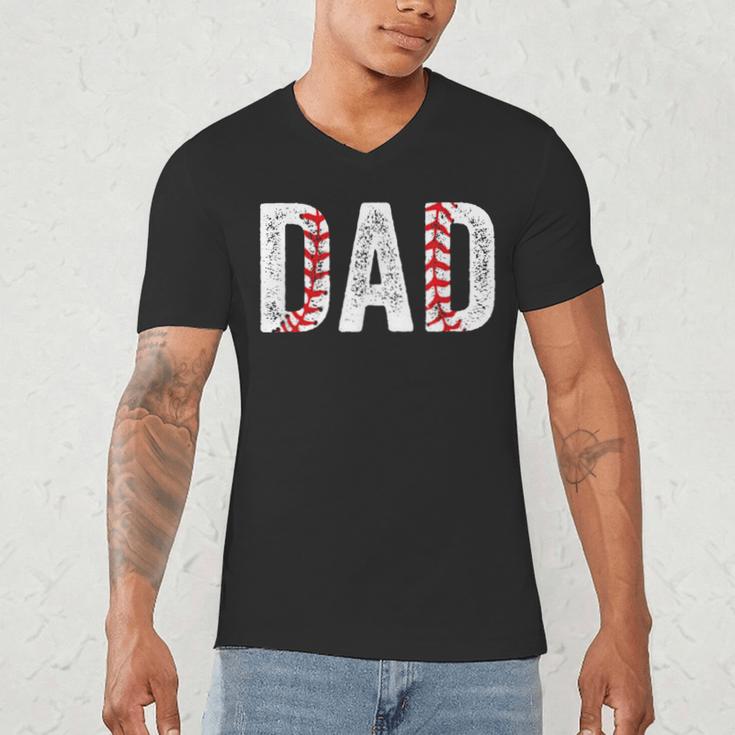 Baseball Dad Joke Sayings Fathers Day From Son Men's V-Neck T-Shirt
