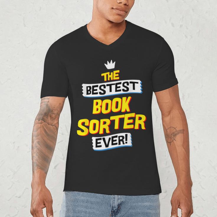 Best Book Sorter Job Occupation Men's V-Neck T-Shirt Best Book Sorter Job Occupation Men's V-Neck T-Shirt