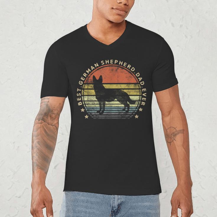 Best German Shepherd Dad Ever Daddy Dog Lover Owner Men's V-Neck T-Shirt Best German Shepherd Dad Ever Daddy Dog Lover Owner Men's V-Neck T-Shirt