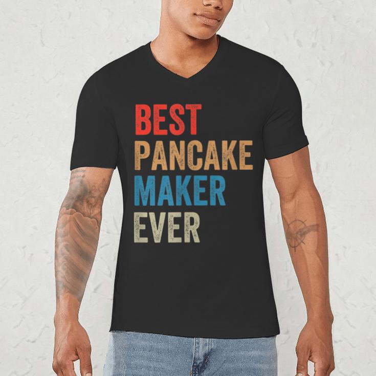 Best Pancake Maker Ever Baking For Baker Dad Or Mom Men's V-Neck T-Shirt Best Pancake Maker Ever Baking For Baker Dad Or Mom Men's V-Neck T-Shirt