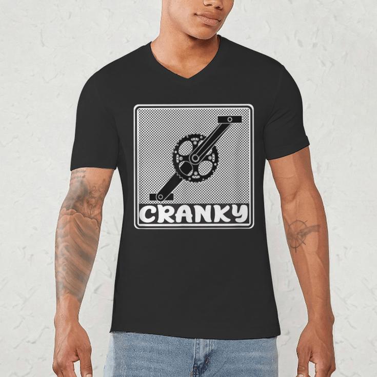 Bicycle DADS Old Guy WHO Ride Bikes BMX Mountain OR Road Men's V-Neck T-Shirt