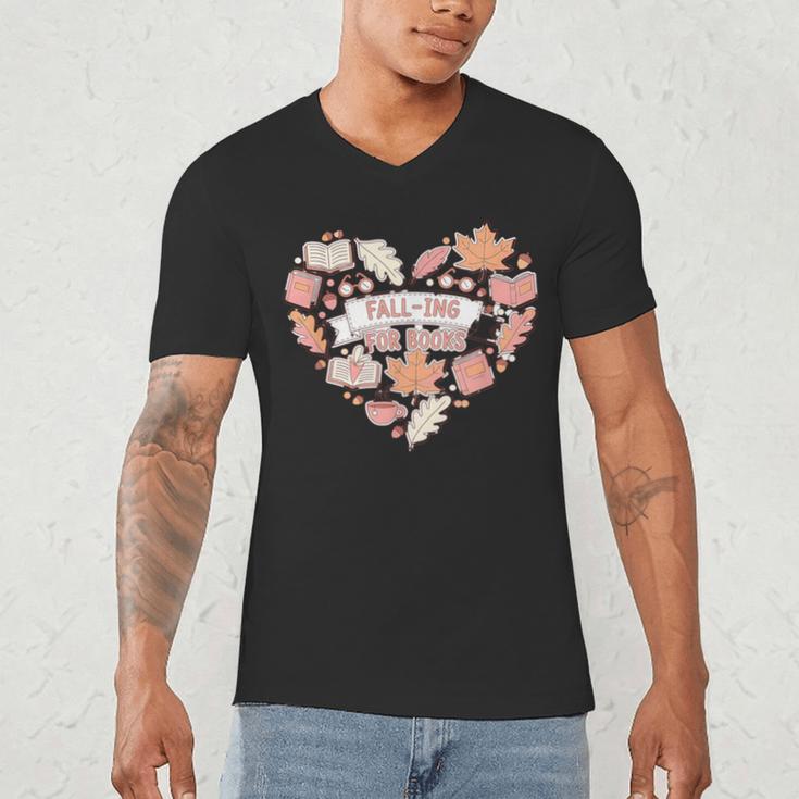 Big Book And Fall Heart Men's V-Neck T-Shirt Big Book And Fall Heart Men's V-Neck T-Shirt