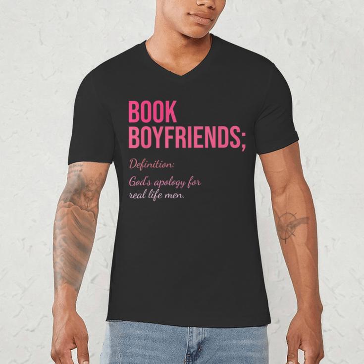 Book Boyfriends Definition Men's V-Neck T-Shirt