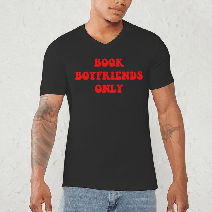 Book Boyfriends Only Men's V-Neck T-Shirt