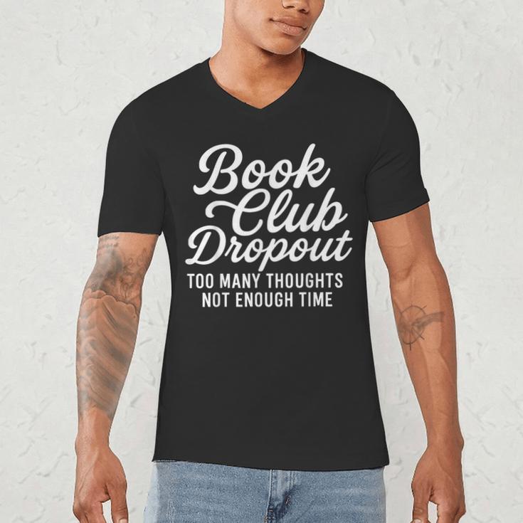 Book Club Droppout Introvert Reader Tee Men's V-Neck T-Shirt Book Club Droppout Introvert Reader Tee Men's V-Neck T-Shirt