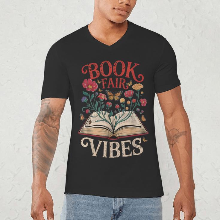 Book Fair Vibes Men's V-Neck T-Shirt