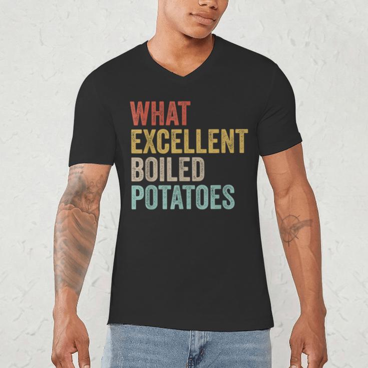Book Lover Austen Literature What Excellent Boiled Potatoes Men's V-Neck T-Shirt Book Lover Austen Literature What Excellent Boiled Potatoes Men's V-Neck T-Shirt