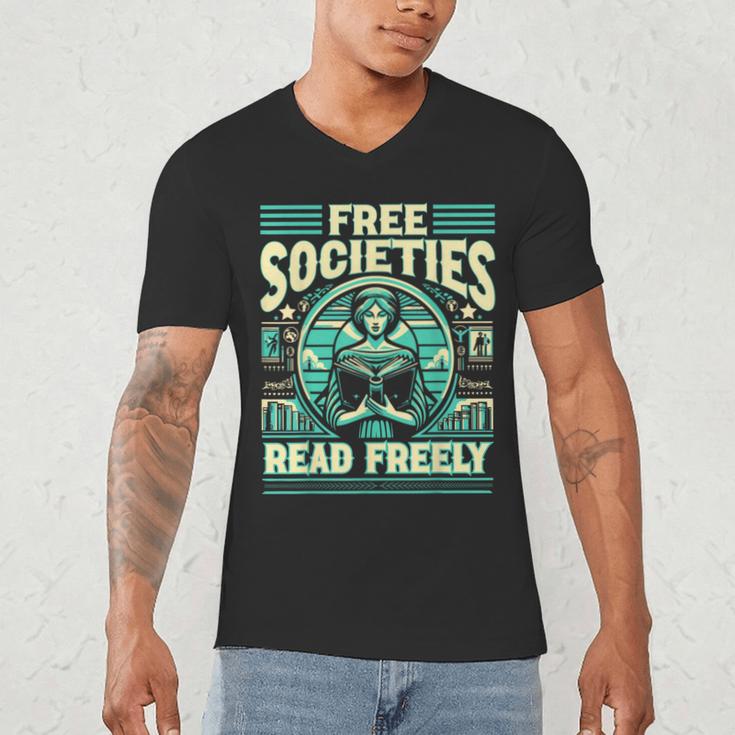 Book Lover Banned Books Reading Banned Books Men's V-Neck T-Shirt