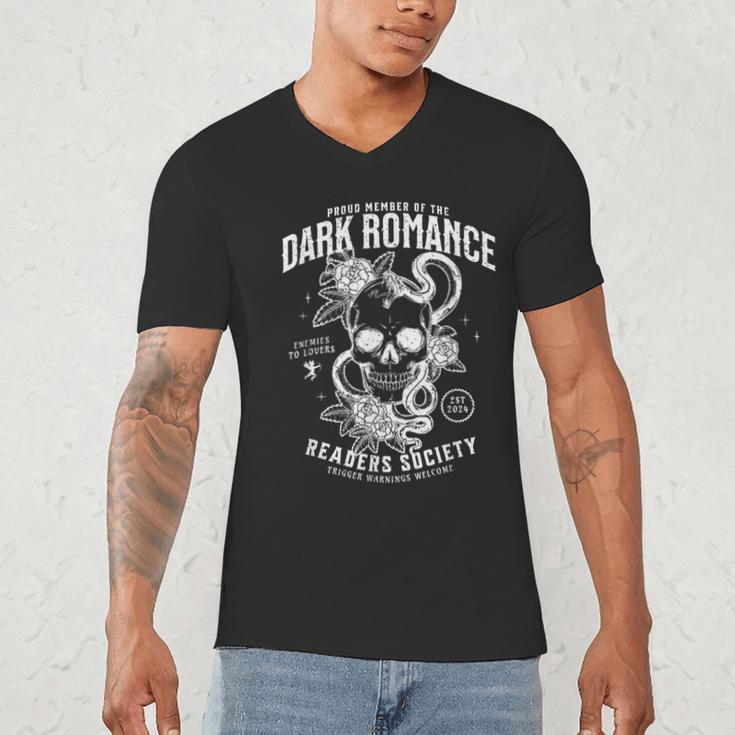 Book Lover Dark Romance Readers Society Smut Reader Women Men's V-Neck T-Shirt Book Lover Dark Romance Readers Society Smut Reader Women Men's V-Neck T-Shirt