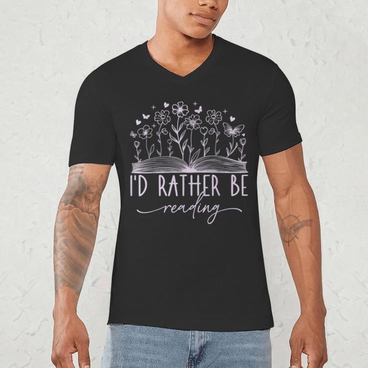 Book Lover Library Reading Bookish Literature Reader Men's V-Neck T-Shirt