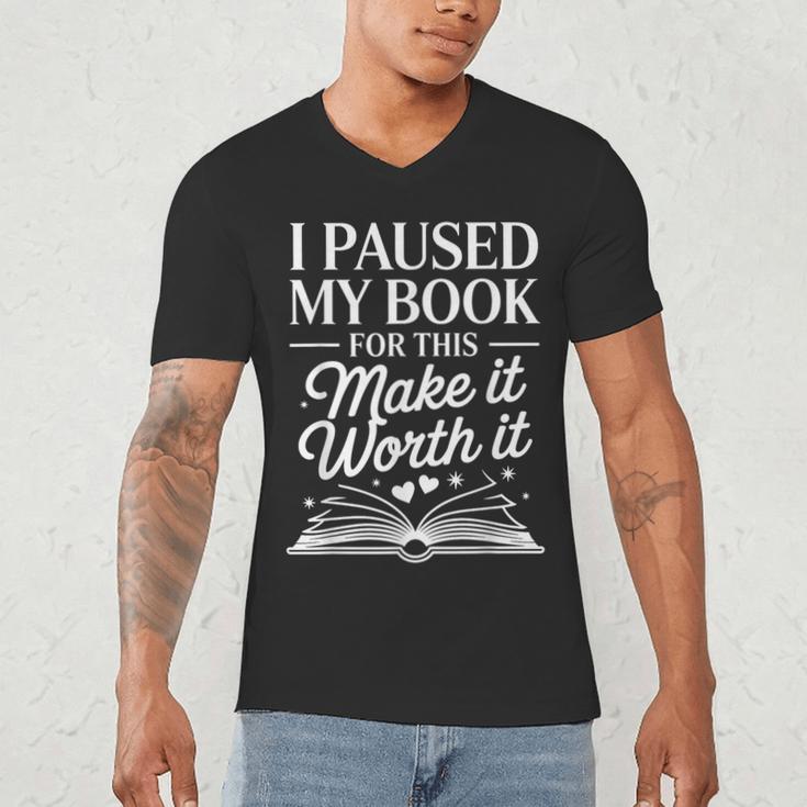 Book Lover Reading Quote For Reading Teacher Men's V-Neck T-Shirt