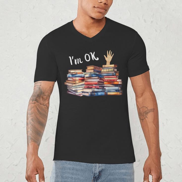 Book Lover For Women Readers Teacher Librarian Men's V-Neck T-Shirt