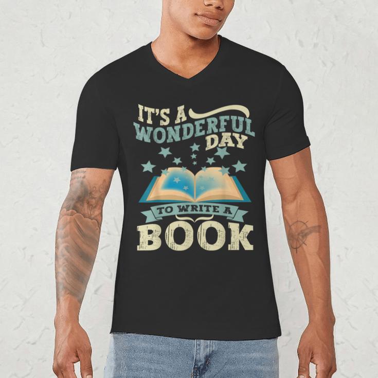 Book Lover Writer Author Men's V-Neck T-Shirt