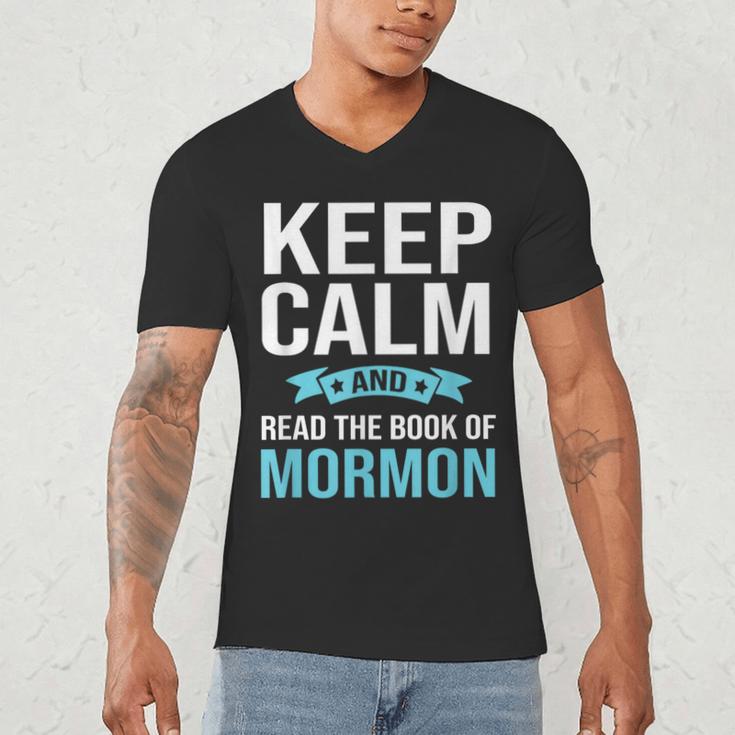 Book Of Mormon LDS Missionary Church Of Latter Day Saints Men's V-Neck T-Shirt
