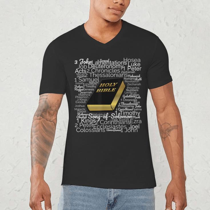 Books Of The Bible Men's V-Neck T-Shirt