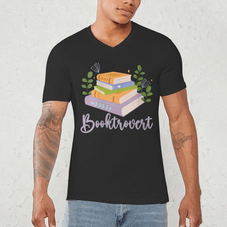 Booktrovert Bookworm Introvert Bibliophile Booktrovert Men's V-Neck T-Shirt Booktrovert Bookworm Introvert Bibliophile Booktrovert Men's V-Neck T-Shirt