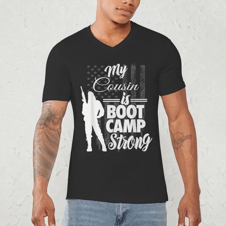 Boot Camp Graduation Military Cousin Support Tee Men's V-Neck T-Shirt