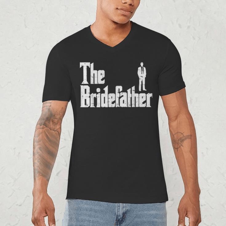 The Bridefather Father Of Bride Dad Wedding Rehearsal Dinner Men's V-Neck T-Shirt