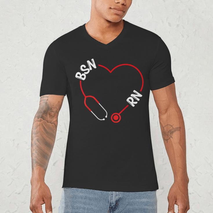 BSN RN Nurse Graduation Nursing Essentials BSN Nurses Men's V-Neck T-Shirt