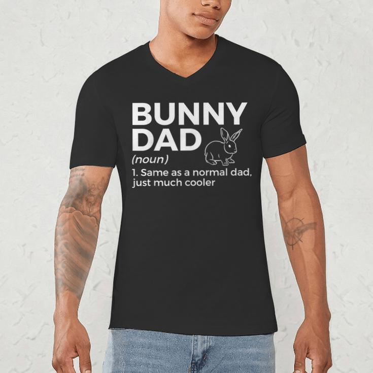 Bunny Dad Definition Rabbit Lover Men's V-Neck T-Shirt Bunny Dad Definition Rabbit Lover Men's V-Neck T-Shirt