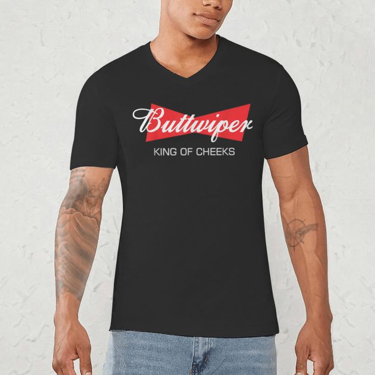 Buttwiper New Dad Beer Inspired Diaper Shower Men's V-Neck T-Shirt