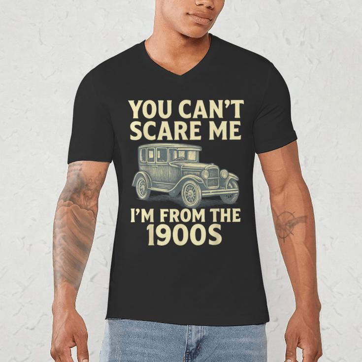 You Can't Scare Me I'm From The 1900s Retro Vintage Car Men's V-Neck T-Shirt
