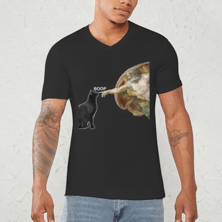 Cat Shirts For MenWomen Cat Shirts For Cat DadMom Men's V-Neck T-Shirt