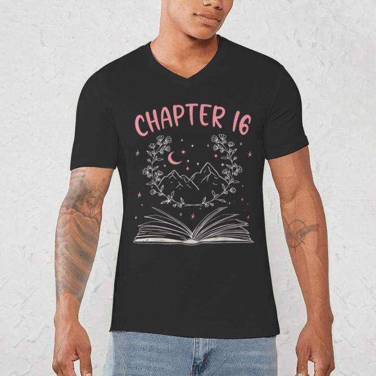 Chapter 16 Birthday Reading Book Lovers 16 Year Old Men's V-Neck T-Shirt