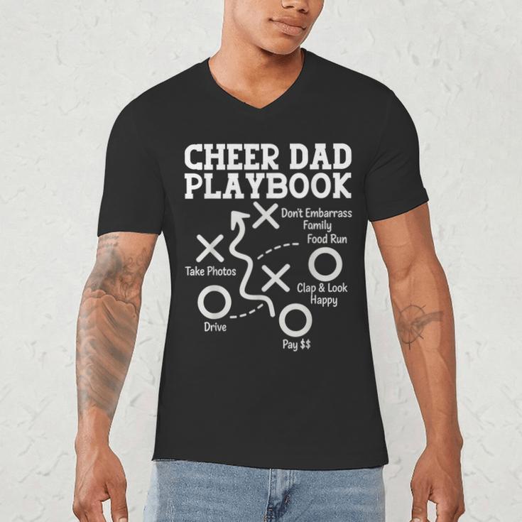 Cheer Dad Cheerleader Playbook Men's V-Neck T-Shirt