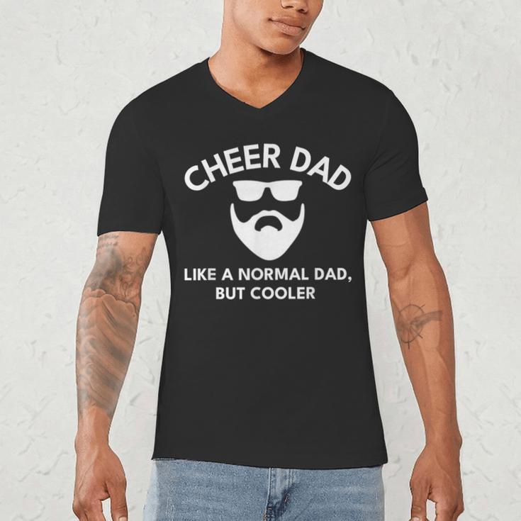 Cheer Dad Cheerleading Bearded Definition Men's V-Neck T-Shirt