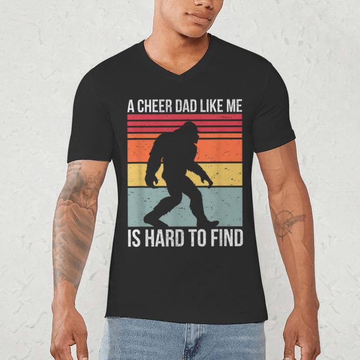 Cheer Dad Cheerleading Bigfoot Men's V-Neck T-Shirt